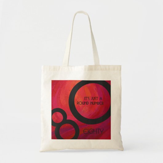 Tote Bag Red 80 Dix Anniversaire (Devant)