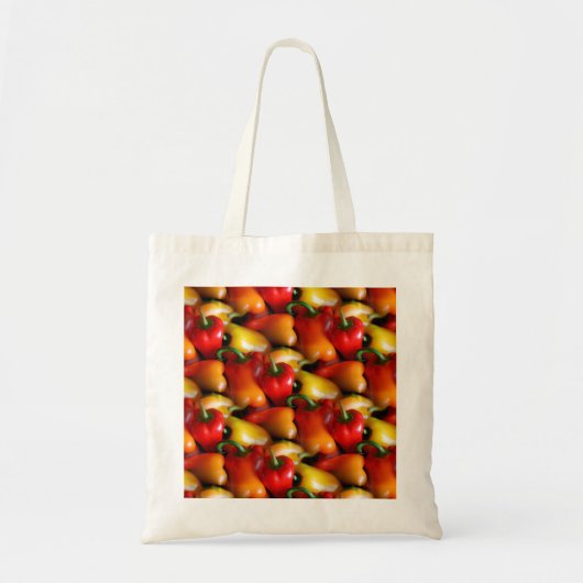 Tote Bag Red and Yellow Peppers (Devant)