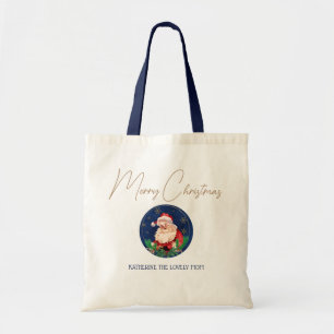 Tote Bag Red Blue Père Noël correspond aux femmes de Noël u