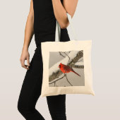 Tote Bag Red Cardinal Bird Winter (Devant (produit))