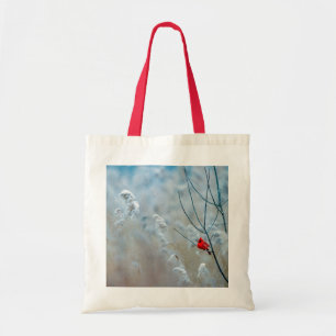 Tote Bag Red Cardinal dans Winter Nature Photo de Christmas