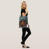 Tote Bag Red Dachshund (Sur le modèle)