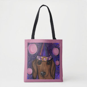 Tote Bag Red Dachshund
