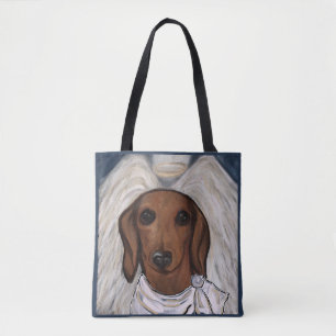 Tote Bag Red Dachshund