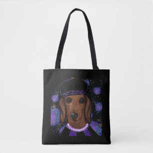 Tote Bag Red Dachshund