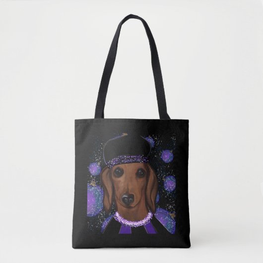 Tote Bag Red Dachshund (Devant)
