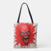 Tote Bag Red Demon Fury Art (Dos)