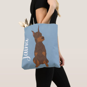 Tote Bag Red Doberman Pinscher