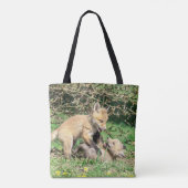 Tote Bag Red Fox Kits Jouer (Dos)
