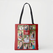 Tote Bag Red Graduate Photo Collage Graduation Cadeau (Devant)
