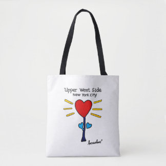 Tote Bag Red HeartFlower Shopping Fourre-tout