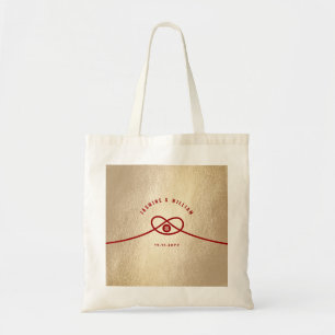 Tote Bag Red Knot Union Double Bonheur Mariage chinois
