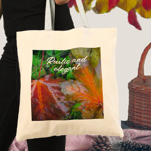 Tote Bag Red maple leaves