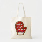 Tote Bag Red Mitten Frosted Sugar Cookie Noël (Devant)