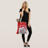 Tote Bag Red Poppy Fields Fourre-tout (Sur le modèle)