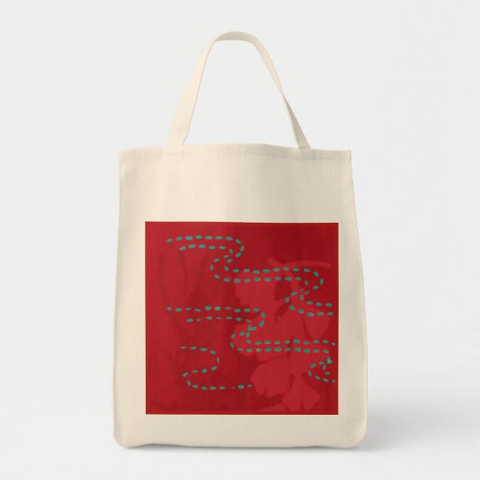 Tote Bag Red Sashiko (Devant)