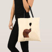 Tote Bag Red Setter Chien Au Vin 2 (Devant (produit))
