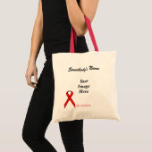 Tote Bag Red Standard Ribbon Modèle par Kenneth Yoncich (Devant (produit))