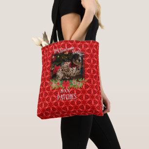 Tote Bag Red Stars Motif Animaux de compagnie Photo Meilleu