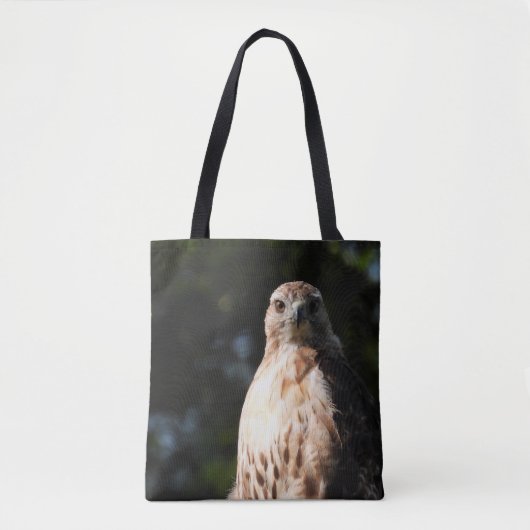 Tote Bag Red Tail Hawk Stare (Devant)