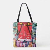 Tote Bag Red Trendy Noël Père Noël Pants Cadeau & Traitemen (Dos)