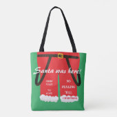 Tote Bag Red Trendy Noël Père Noël Pants Cadeau & Traitemen (Dos)