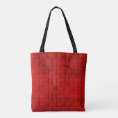 Tote Bag Red Zigzag Fourre-tout (Dos)