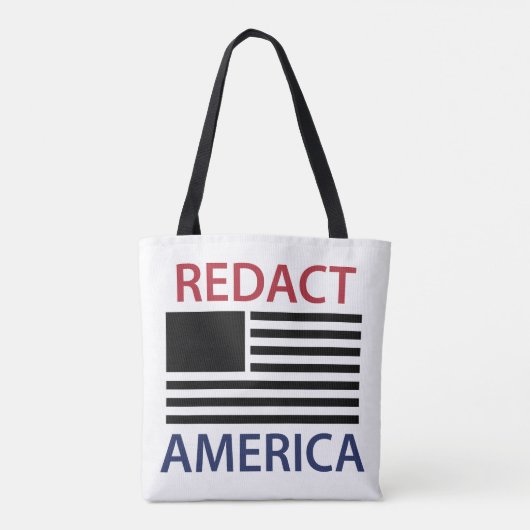 Tote Bag REDACT AMERICA T-Shirt (Dos)