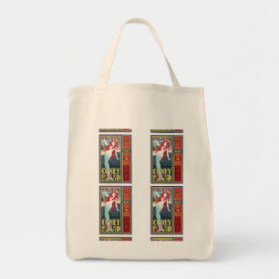 Tote Bag redheaded coney island mermaid