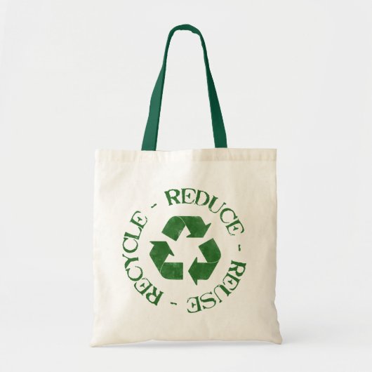 Tote Bag Reduce - Reuse - Recycle Bag mort (Devant)