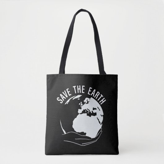 Tote Bag Réduire la réutilisation recycler sauver la terre (Devant)