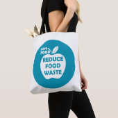 Tote Bag Réduire le recyclage des déchets alimentaires écol (De près)