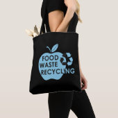 Tote Bag Réduire le recyclage des déchets alimentaires écol (De près)