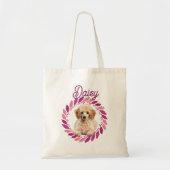 Tote Bag Refined Pastel Pink Poodle | Custom Christmas Gift (Devant)