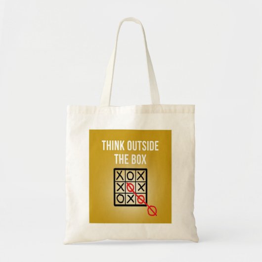 Tote Bag Réfléchissez à l'extérieur de la boîte (Devant)