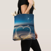 Tote Bag Reflet d'Amour Céleste (De près)