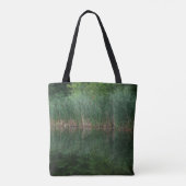 Tote Bag Réflexions De Cattail En Étang (Dos)