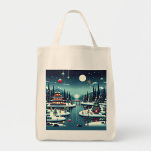 Tote Bag Réflexions de Yuletide dans l'est