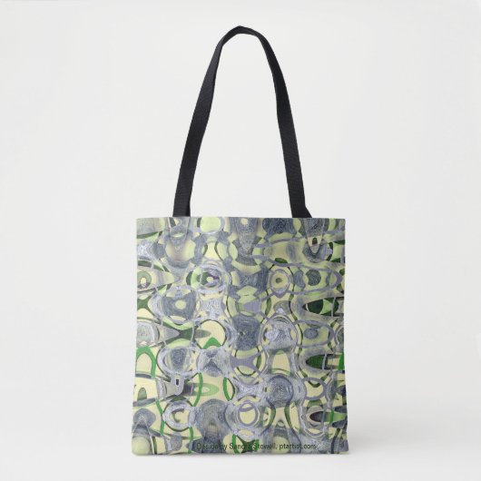 Tote Bag Réflexions vertes, stupéfaction verte (Devant)