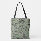 Tote Bag Réflexions vertes, stupéfaction verte (Dos)