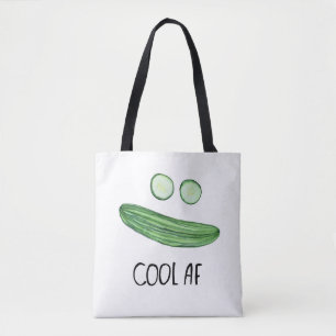 Tote Bag Refroidissez comme aquarelle drôle de "AF de cool"