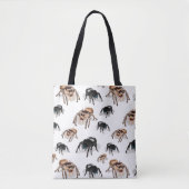 Tote Bag Regal Jumping Spider Phiddipus Regius Blanc (Devant)