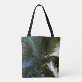 Tote Bag Regard sur le palmier à coco Nature tropicale (Dos)