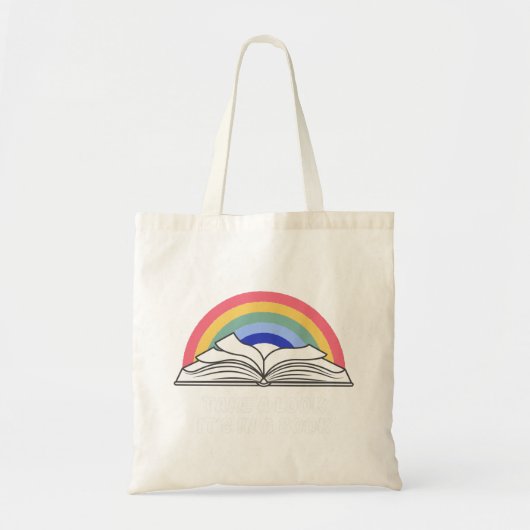 TOTE BAG REGARDEZ-LE DANS ABOOK (Devant)