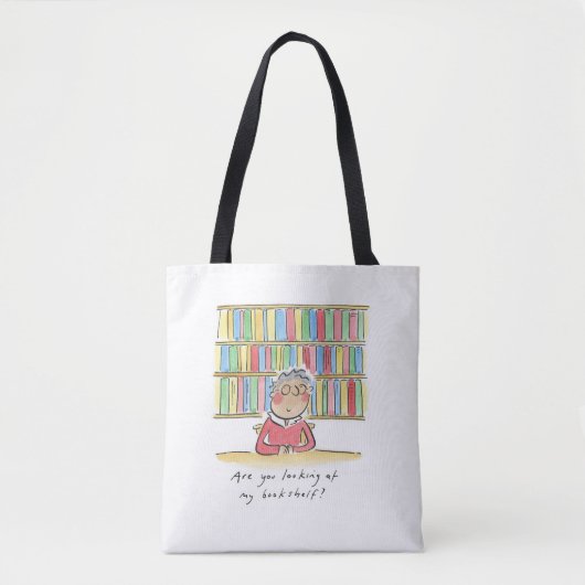 Tote Bag Regardez-vous ma bibliothèque ? (Devant)