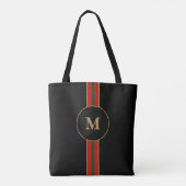 Tote Bag Réggae Nuit Rasta Stripe personnalisée (Dos)