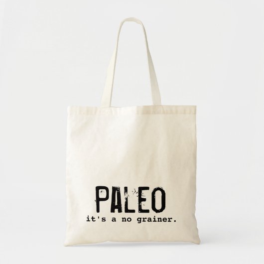 Tote Bag Régime de Paleo ce n'est un aucun cru de grainer (Devant)