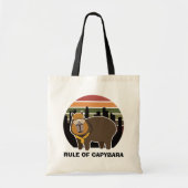 Tote Bag Règle de Capybara - Capybara's got Swag ! (Devant)