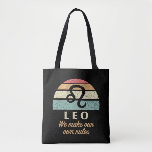 Tote Bag Règles amusantes de Leo Zodiac (Devant)