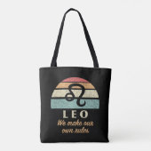Tote Bag Règles amusantes de Leo Zodiac (Dos)